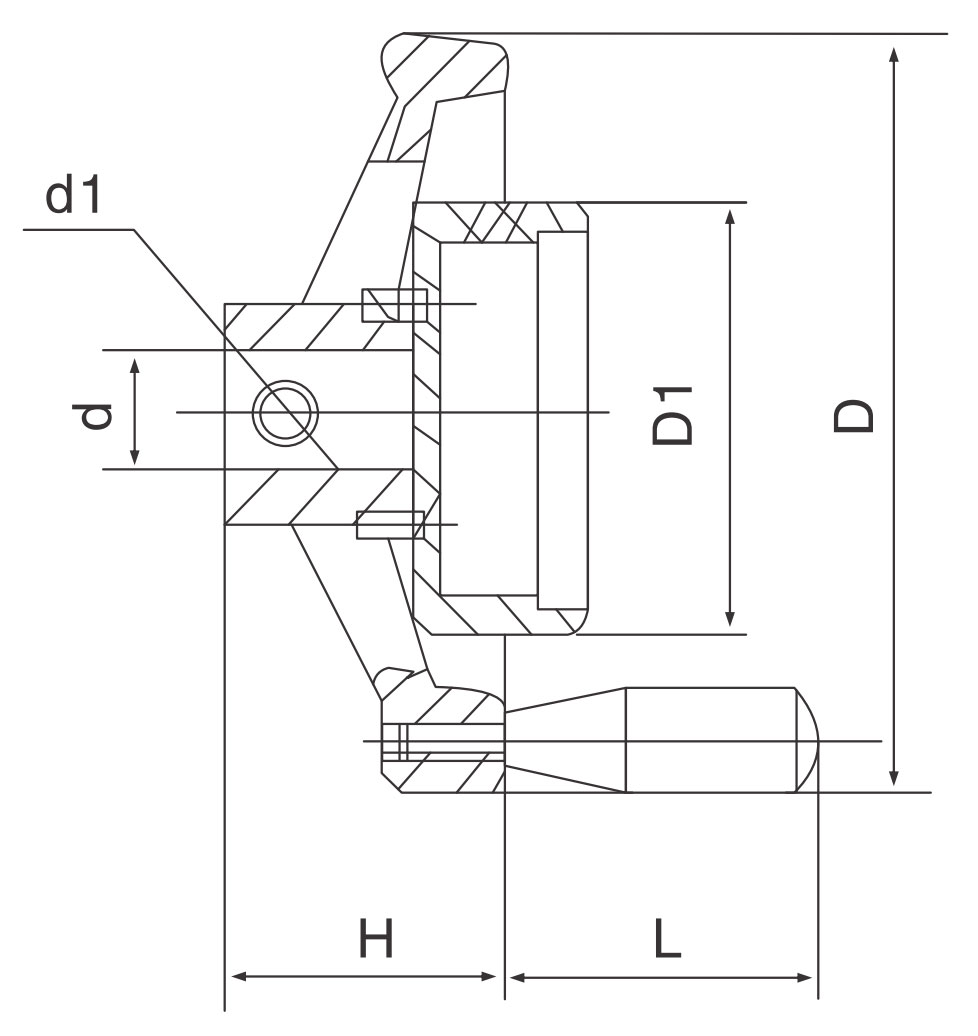 Handwheel for position indicator